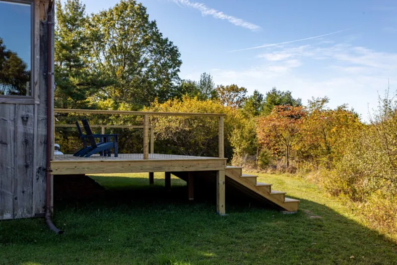 A sunny deck made for morning coffee and unforgettable vistas.