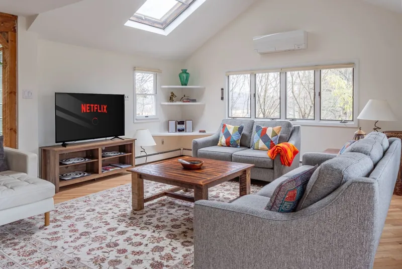 Living Room: Bright skylights and Netflix magic make for the perfect chill-out zone!
